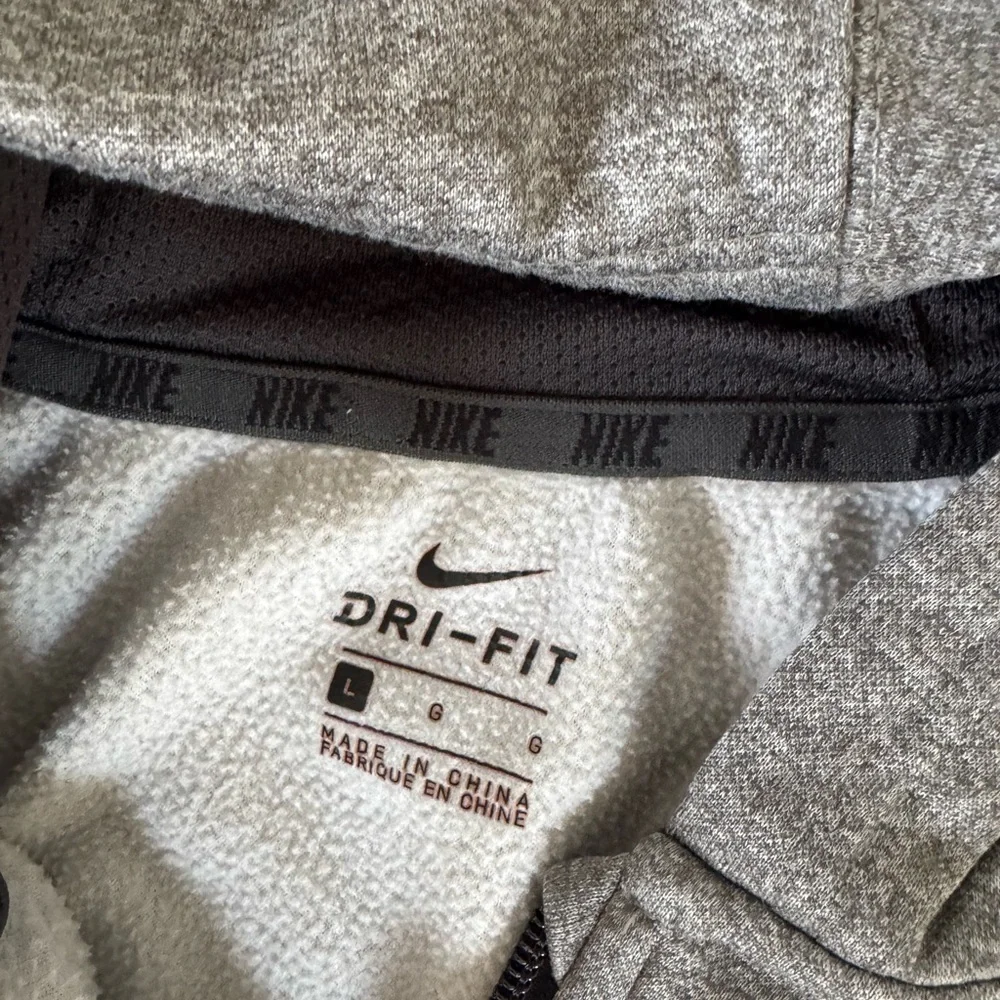 Youth Large Nike Gray Full-Zip Hoodie